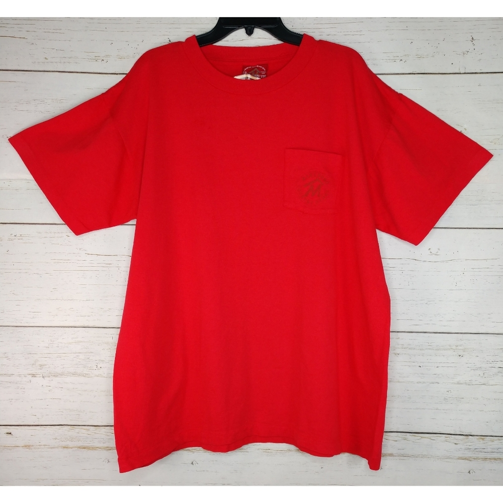 Vintage Marlboro Country Store Red Graphics Pocket T-shirt